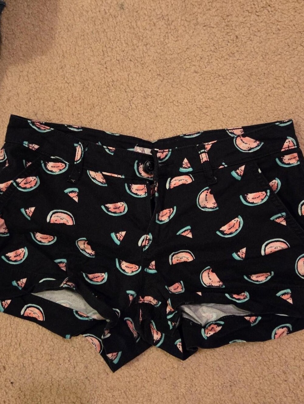 Black Watermelon Shorts